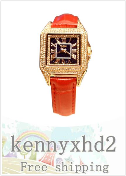 fashionable new watch square star face with diamond quartz waterproof real belt, Slivery;brown
fashionable new watch square star face with diamond quartz waterproof real belt, Slivery;brown