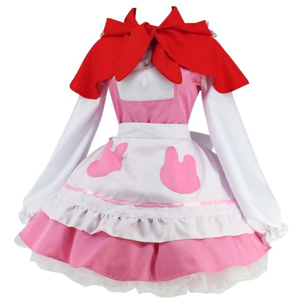 miss kobayashi's dragon maid kanna kamui anime lolita apron dress cosplay costume, Black
miss kobayashi's dragon maid kanna kamui anime lolita apron dress cosplay costume, Black