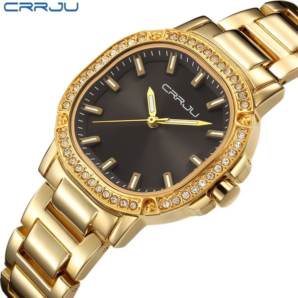 crrju women watch luxury brand fashion casual ladies gold watch quartz simple clock relogio feminino reloj mujer montre femme, Slivery;brown
crrju women watch luxury brand fashion casual ladies gold watch quartz simple clock relogio feminino reloj mujer montre femme, Slivery;brown