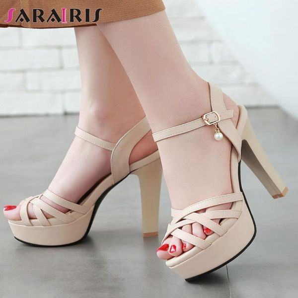 sarairis female summer concise platform sandals summer sweet solid date sandals women fashion high heels shoes woman, Black
sarairis female summer concise platform sandals summer sweet solid date sandals women fashion high heels shoes woman, Black