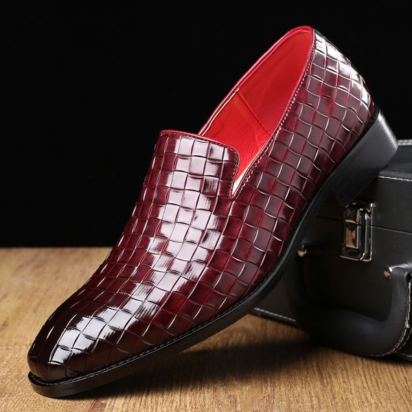 men male dress man formal slip on woven pu shoes mens loafers business driving zapatos de hombres personlizar zapatos m0307, Black
men male dress man formal slip on woven pu shoes mens loafers business driving zapatos de hombres personlizar zapatos m0307, Black