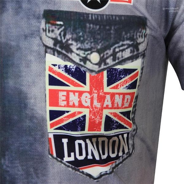 вершины сша джинсы мужского tees 3d digital jean печать мужского tshirts summer o шея короткий рукав проявит, White;black 
вершины сша джинсы мужского tees 3d digital jean печать мужского tshirts summer o шея короткий рукав проявит, White;black