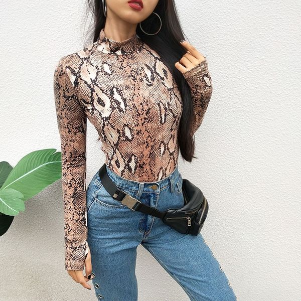 bodysuit styling snake skin print turtleneck skinny playsuit long sleeve bohe bodycon bodysuit fashion womens jumpsuit, Black;white
bodysuit styling snake skin print turtleneck skinny playsuit long sleeve bohe bodycon bodysuit fashion womens jumpsuit, Black;white