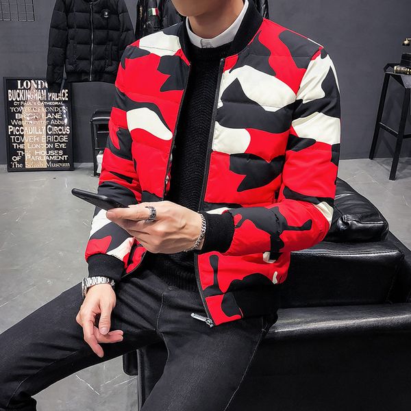 winter clothes thickening loose coat down jacket men's thick warm personality printing baseball lead down jackets, Black
winter clothes thickening loose coat down jacket men's thick warm personality printing baseball lead down jackets, Black