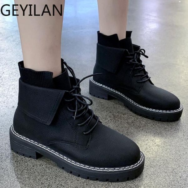 fashion ankle boots winter ankle boots pu leather women work shoes round toe lace-up women shoes black female#g3
fashion ankle boots winter ankle boots pu leather women work shoes round toe lace-up women shoes black female#g3