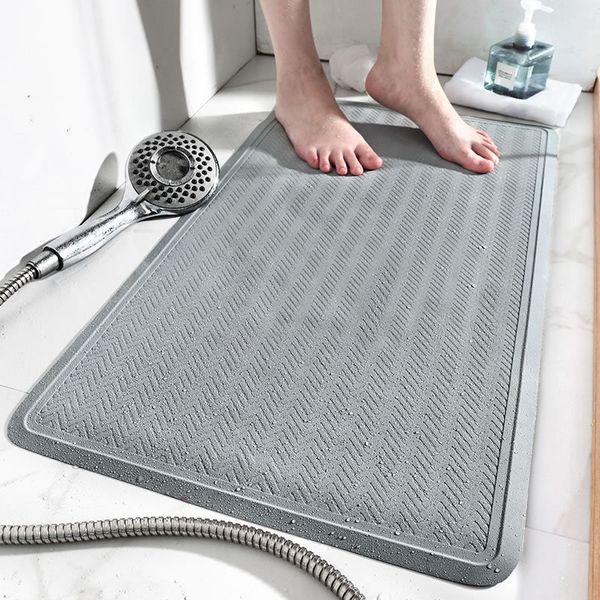 bath mats 16 inch x 28 shower floor mat with suction cup non slip resistant, stall for bathroom -grey
bath mats 16 inch x 28 shower floor mat with suction cup non slip resistant, stall for bathroom -grey