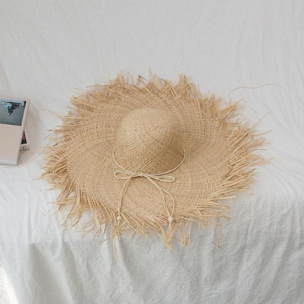 handmade women straw hats outdoor sun hats large wide brim holiday natural raffia panama beach straw sun caps hat womens, Blue;gray
handmade women straw hats outdoor sun hats large wide brim holiday natural raffia panama beach straw sun caps hat womens, Blue;gray