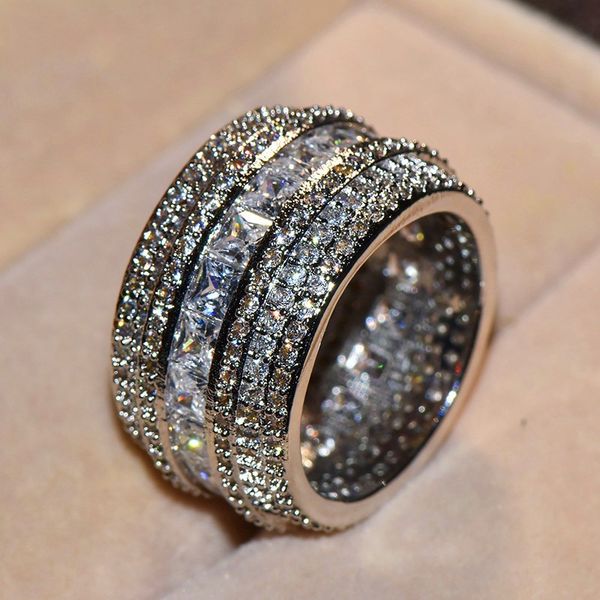 women big full 5a zircon ring female bridal stackable ring sier color wedding jewelry promise eternity engagement diamond ring gift, Slivery;golden
women big full 5a zircon ring female bridal stackable ring sier color wedding jewelry promise eternity engagement diamond ring gift, Slivery;golden