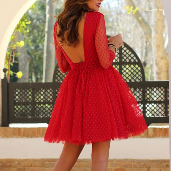 yellow red mesh polka dot pleated princess dress summer women dresses woman party night girls tulle zipper dress ball gown, Black;gray
yellow red mesh polka dot pleated princess dress summer women dresses woman party night girls tulle zipper dress ball gown, Black;gray