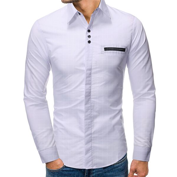 mens brief print dress shirts turn down collar long sleeve shirts designer solid plus size clothing, White;black
mens brief print dress shirts turn down collar long sleeve shirts designer solid plus size clothing, White;black
