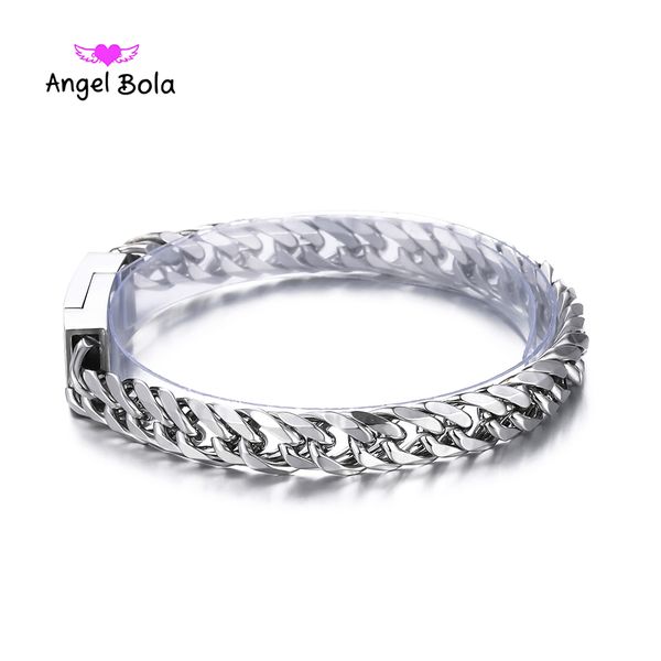fashion new link chain stainless steel bangles women 8.5mm wide mens buddha bracelet 2018 bicycle chain wristband, Black
fashion new link chain stainless steel bangles women 8.5mm wide mens buddha bracelet 2018 bicycle chain wristband, Black