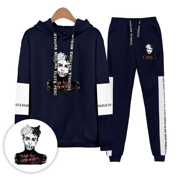 2019 xxxtentacion hoodies sweatpants men/women/children cotton novelty idol rapper xxxtentacion two piece sets, Black
2019 xxxtentacion hoodies sweatpants men/women/children cotton novelty idol rapper xxxtentacion two piece sets, Black