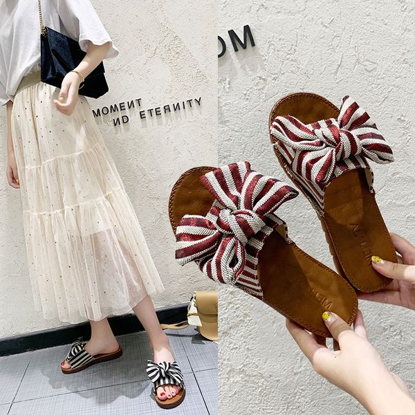 cinessd cotton summer slippers women flat sandals women 2020 butterfly knot sandles mixed colors outside indoor slippers woman, Black
cinessd cotton summer slippers women flat sandals women 2020 butterfly knot sandles mixed colors outside indoor slippers woman, Black