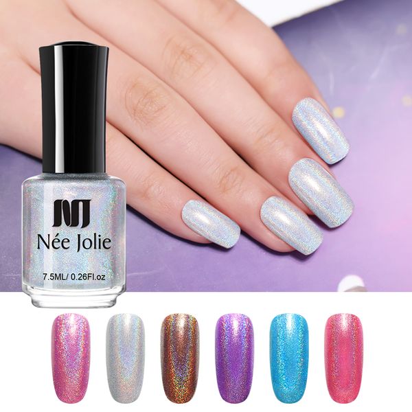 nee jolie nail polish fast dry holographic series glitter shimmery varnish nail art varnish tool diy design tools 7.5ml
nee jolie nail polish fast dry holographic series glitter shimmery varnish nail art varnish tool diy design tools 7.5ml