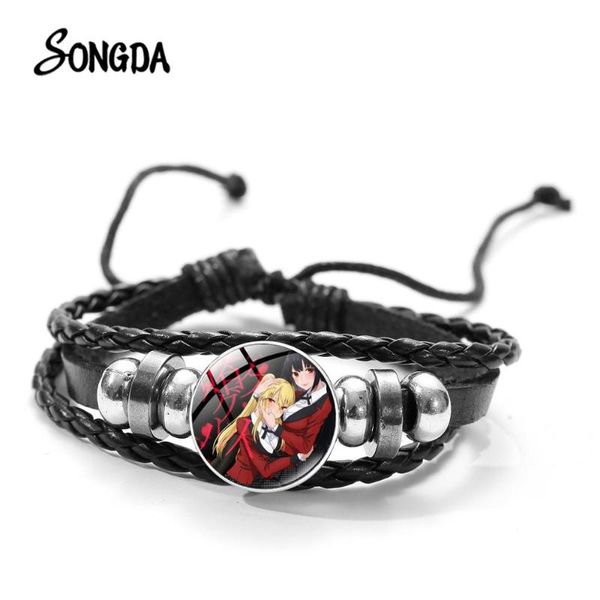 songda manga kakegurui bracelets multilayer adjustable black pu leather punk wristband fashion jewelry women's bracelets, Golden;silver
songda manga kakegurui bracelets multilayer adjustable black pu leather punk wristband fashion jewelry women's bracelets, Golden;silver