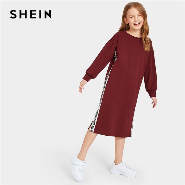 shein kiddie solid contrast letter tape detail split casual sweatshirt dress 2019 spring long sleeve girls straight dresses, Red;yellow
shein kiddie solid contrast letter tape detail split casual sweatshirt dress 2019 spring long sleeve girls straight dresses, Red;yellow
