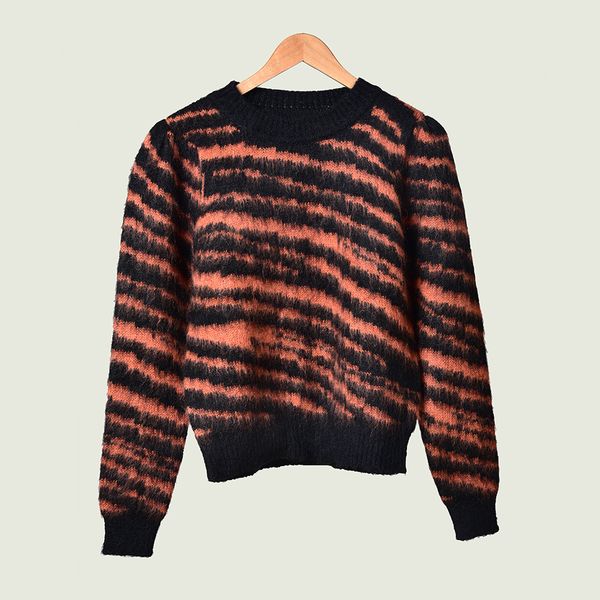 2019 fall autumn long sleeve round neck striped print mohair knitted pullover sweater women fashion dresses o16151106s, White;black
2019 fall autumn long sleeve round neck striped print mohair knitted pullover sweater women fashion dresses o16151106s, White;black