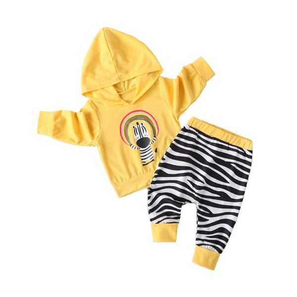 kancoold baby boy long-sleeved zebra rainbow printed hooded sweater + striped color matching trousers two-piece suit, White
kancoold baby boy long-sleeved zebra rainbow printed hooded sweater + striped color matching trousers two-piece suit, White