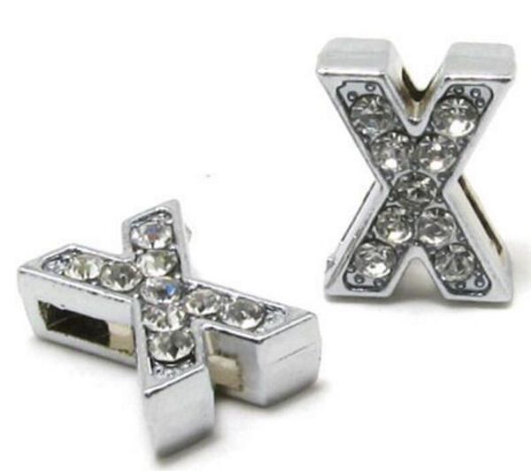 50pcs/lot 10mm silver bling slide letter x diy alloy charms fit for 10mm wristband bracelet sl010, Bronze;silver
50pcs/lot 10mm silver bling slide letter x diy alloy charms fit for 10mm wristband bracelet sl010, Bronze;silver