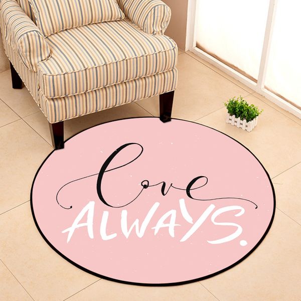 cilected pink simple alphabet round carpet floor mat living room bedroom non-slip foot pad cartoon printed computer chair rug
cilected pink simple alphabet round carpet floor mat living room bedroom non-slip foot pad cartoon printed computer chair rug