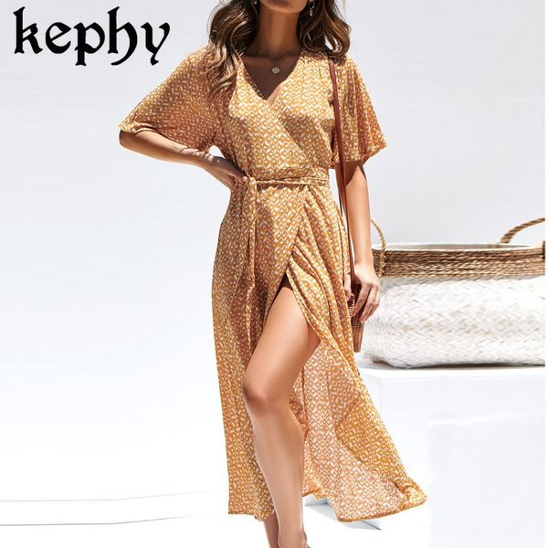lady summer printed high waist lace-up short sleeve irregular women's chiffon dress party night club dress, Black;gray
lady summer printed high waist lace-up short sleeve irregular women's chiffon dress party night club dress, Black;gray