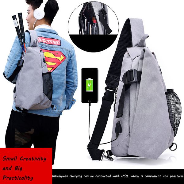 men's leisure running bag sports skew bag fashion usb rechargeable waterproof oxford breastbag single shoulder backpack
men's leisure running bag sports skew bag fashion usb rechargeable waterproof oxford breastbag single shoulder backpack