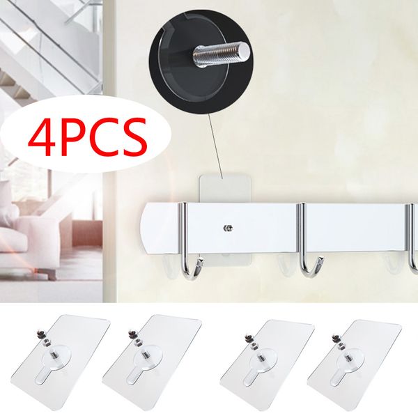 4pc nail wall home kitchen hook screw adhesive non-trace no drilling for bathroom kitchen accessiores
4pc nail wall home kitchen hook screw adhesive non-trace no drilling for bathroom kitchen accessiores