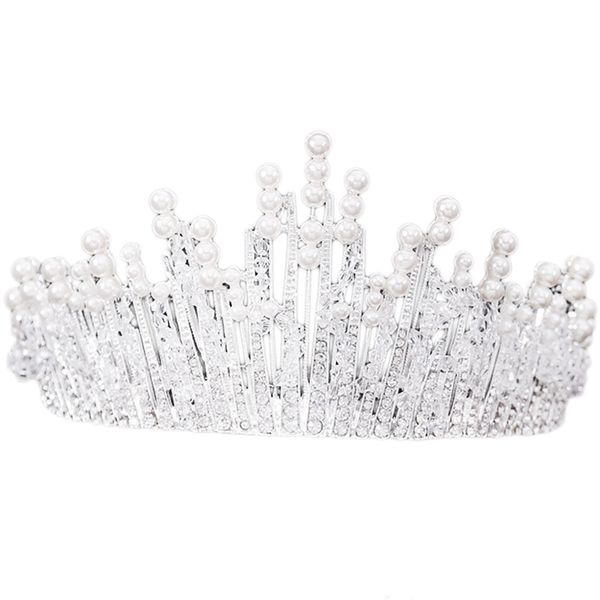 silver gold crystal pearl tiara crown wedding hair accessories bridal party jewelry big headbands, Golden;white
silver gold crystal pearl tiara crown wedding hair accessories bridal party jewelry big headbands, Golden;white