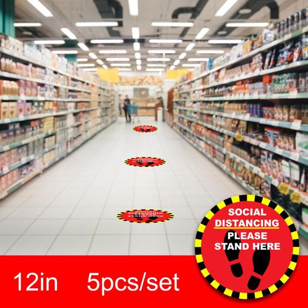5pcs social distancing floor stickers adhesive keep distance shop office for essential businesses including supermarkets
5pcs social distancing floor stickers adhesive keep distance shop office for essential businesses including supermarkets