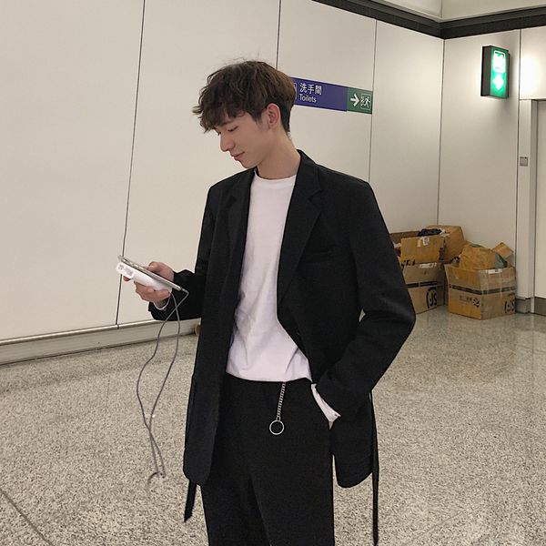 intfeday british yuppie contracted and relaxed leisure suit men's spring new wind belt jackets, White;black
intfeday british yuppie contracted and relaxed leisure suit men's spring new wind belt jackets, White;black