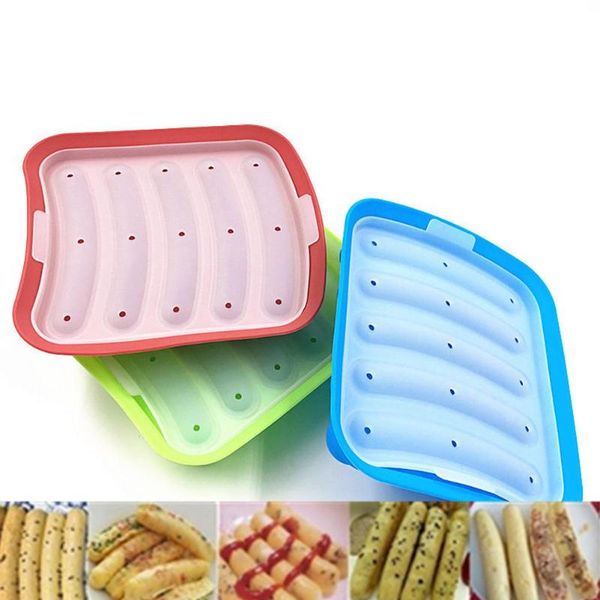 silicone ham dog burger make mould diy sausage making mould baby food supplement baking tools kitchen props with 5 grid
silicone ham dog burger make mould diy sausage making mould baby food supplement baking tools kitchen props with 5 grid