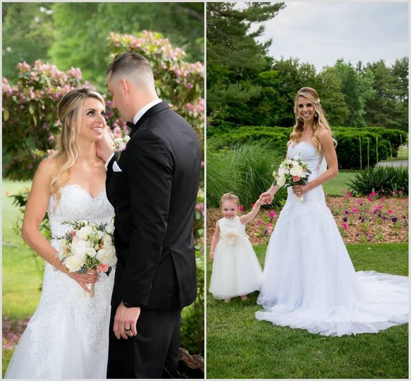 2020 modest elegant sweetheart sleeveless mermaid wedding dresses lace applique sequins wedding gowns sweep train robe de mariée, White
2020 modest elegant sweetheart sleeveless mermaid wedding dresses lace applique sequins wedding gowns sweep train robe de mariée, White