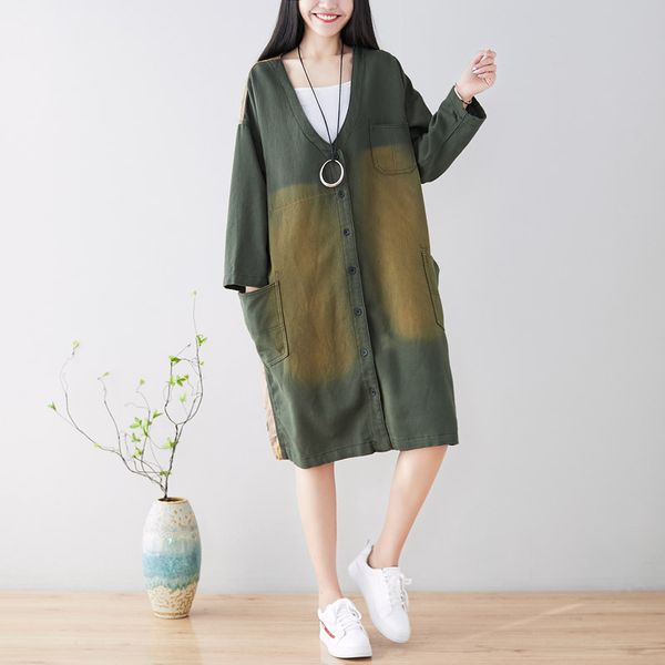 one shirt with water new do used split joint long loose coat loose will code literature windbreaker v lead cardigan stray, Tan;black
one shirt with water new do used split joint long loose coat loose will code literature windbreaker v lead cardigan stray, Tan;black