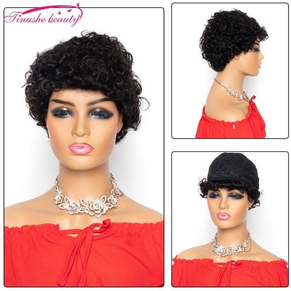 tinashe beauty short curly human hair wigs peruvian remy hair water wave bob wig for black wome machine made wig natural color, Black;brown
tinashe beauty short curly human hair wigs peruvian remy hair water wave bob wig for black wome machine made wig natural color, Black;brown