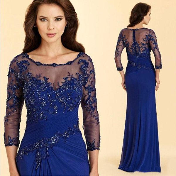 modest royal blue mother dresses appliques beaded sheer long sleeve mother of the birde dresses women formal wear, Black;red
modest royal blue mother dresses appliques beaded sheer long sleeve mother of the birde dresses women formal wear, Black;red