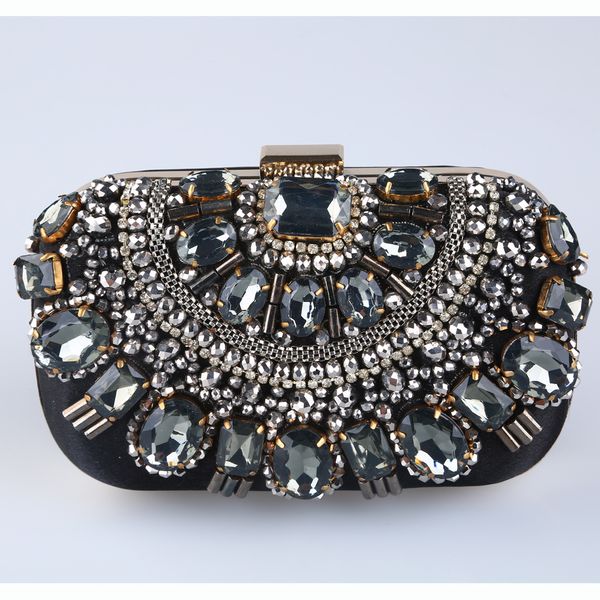 handbags dinner bag pure handmade evening beaded rhinestone banquet hand-held women party handbag, Black
handbags dinner bag pure handmade evening beaded rhinestone banquet hand-held women party handbag, Black