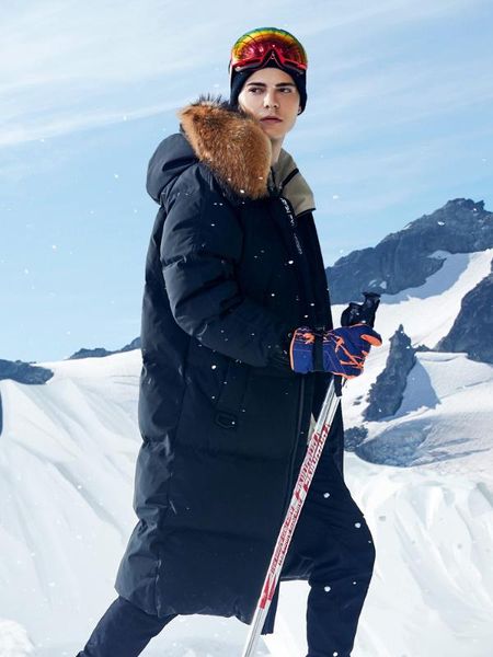 men's down & parkas white coat men long jacket thicken outwear real fur snowy days waterproof warm b80142153, Black
men's down & parkas white coat men long jacket thicken outwear real fur snowy days waterproof warm b80142153, Black