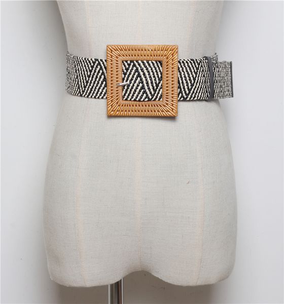 new vintage knitted wax rope wooden bead waist rope women smooth buckle belt woman woven female elastic braided belt, Black;brown
new vintage knitted wax rope wooden bead waist rope women smooth buckle belt woman woven female elastic braided belt, Black;brown
