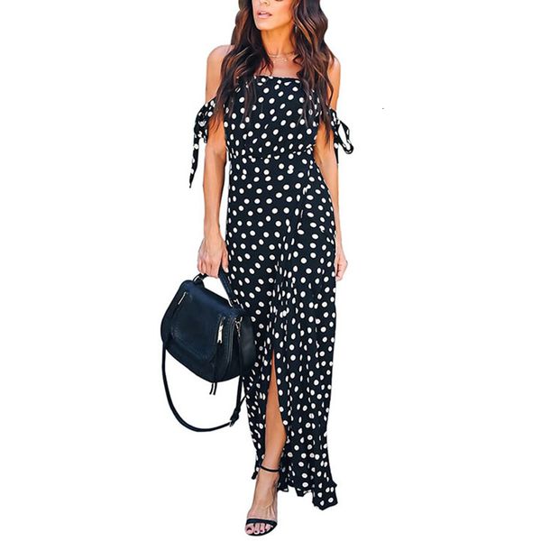 summer dresses woman clothing vintage polka dot dress women slash neck maxi long dress elegant summer dress 2019 female vestidos, Black;gray
summer dresses woman clothing vintage polka dot dress women slash neck maxi long dress elegant summer dress 2019 female vestidos, Black;gray