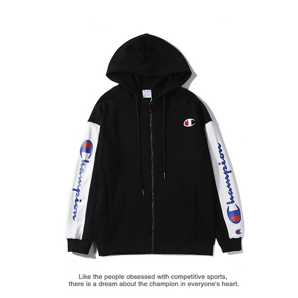 champions mens womens hoodie tide brand designer high end jacket double sleeve printing street outdoor sports wild hooded zipper sweatshirt, White;black
champions mens womens hoodie tide brand designer high end jacket double sleeve printing street outdoor sports wild hooded zipper sweatshirt, White;black