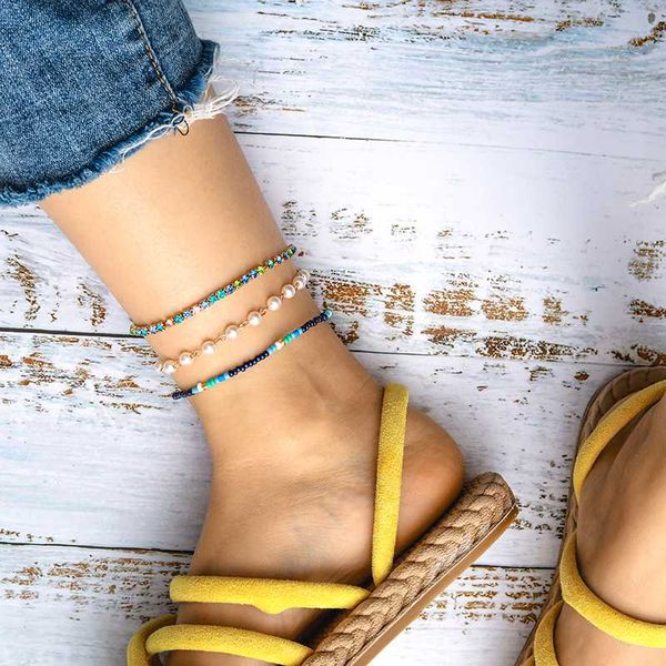 3pcs/set colorful beads anklet set for women simulated pearl gold chain rhinestone anklets beach foot jewelry 8715, Red;blue
3pcs/set colorful beads anklet set for women simulated pearl gold chain rhinestone anklets beach foot jewelry 8715, Red;blue