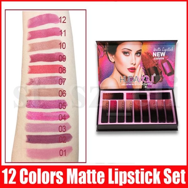 hudamoji lip makeup set 12 colors matte lipstick cream lips make up long-lasting cosmetics limited edition lip kit
hudamoji lip makeup set 12 colors matte lipstick cream lips make up long-lasting cosmetics limited edition lip kit
