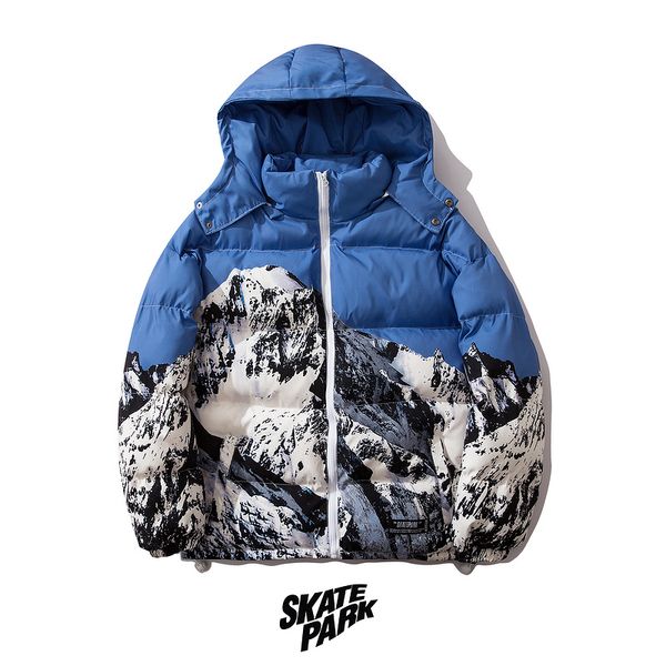 plegie detachable hat adventure cotton padded parka mens japanese mountain print parkas streetwear coats outwear, Black;brown
plegie detachable hat adventure cotton padded parka mens japanese mountain print parkas streetwear coats outwear, Black;brown