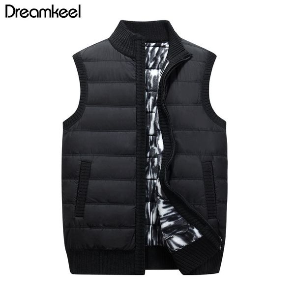 men vest coat warm sleeveless autumn winter down jacket casual men stand collar vest coat fleece waistcoat big size y, Black;white
men vest coat warm sleeveless autumn winter down jacket casual men stand collar vest coat fleece waistcoat big size y, Black;white