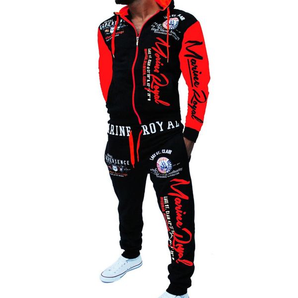 men track suit hooded jacket sports suit sports suits new men's jogger set printed tracksuit men clothes, Gray
men track suit hooded jacket sports suit sports suits new men's jogger set printed tracksuit men clothes, Gray