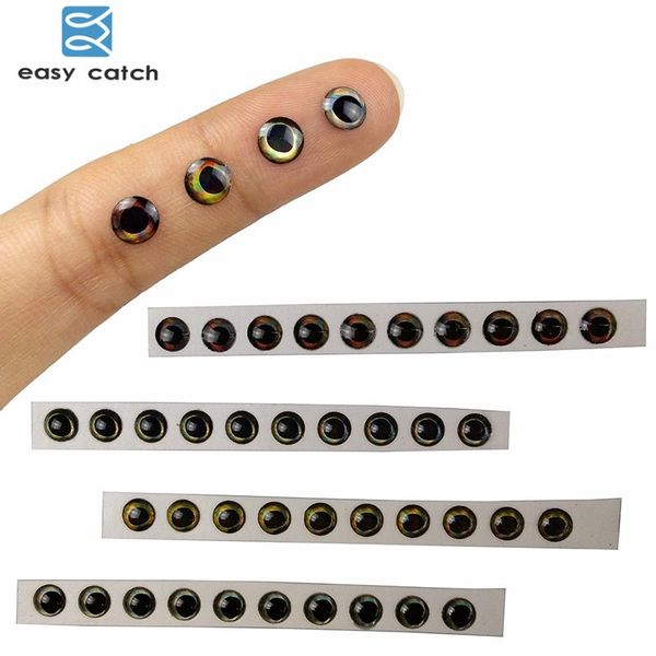 easy catch 40pcs/set 3d fishing lure eyes 3mm/4mm/5mm/6mm fly tying material holographic eye diy fishing accessories sticker
easy catch 40pcs/set 3d fishing lure eyes 3mm/4mm/5mm/6mm fly tying material holographic eye diy fishing accessories sticker