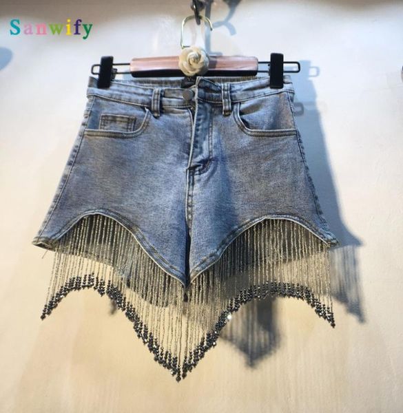 shorts women 2020 summer style high waist slim denim shorts women's pants, Blue
shorts women 2020 summer style high waist slim denim shorts women's pants, Blue