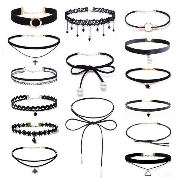 choker necklace black lace velvet strip woman collar party jewelry neck accessories chokers handcrafted chain necklace, Golden;silver
choker necklace black lace velvet strip woman collar party jewelry neck accessories chokers handcrafted chain necklace, Golden;silver