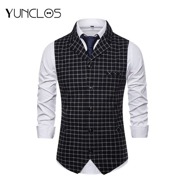 yunclos 2019 black white lattice casual men suit vest single-breasted business banquet men suit vest party wedding
yunclos 2019 black white lattice casual men suit vest single-breasted business banquet men suit vest party wedding
