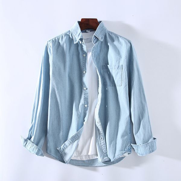 quality men washed demin shirts long sleeves button slim fit jean shirts mens cowboy tees pocket casual hombre outerwear, White;black
quality men washed demin shirts long sleeves button slim fit jean shirts mens cowboy tees pocket casual hombre outerwear, White;black